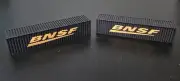 HO 40 BNSF Two Pack Shipping Containers Freight Load/Diorama Display FREE SHIP