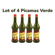 Lot of 4 Picamas Verde or Rojo Hot Sauce Salsa Brava 6.2 fl oz