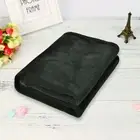 Light Weight Coral Fleece Super Soft Warm Throw Blanket kid Bed Sofa Chair Black