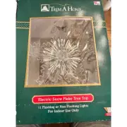 Trim a tree electric snow top Star tree topper new in box