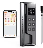 Wireless Meat Thermometer Digital 800FT Long Range Bluetooth Remote Monitoring