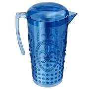 Acrylic Water Pitcher, Plastic Water Pitcher with Lid and Handle, Fridge Jug,...