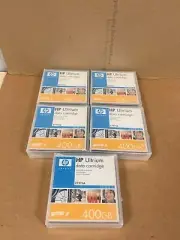 (NEW/SEALED) LOTOF 5! HP C7972A 400GB Data Cartridge LTO2 Tape Ultrium