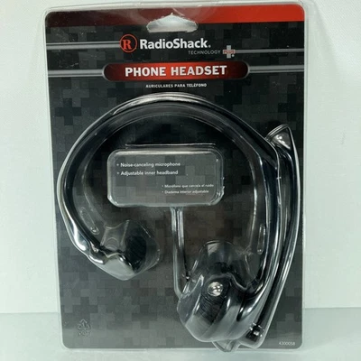 Radio Shack Phone Headset With Noise Cancelling Microphone Universal 2.5mm Jack