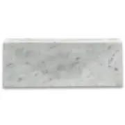 C12H Baseboard Carrara Marble Trim Tile Venato Carrera Bianco Honed 5x12