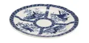 Zeckos 10 Inch Diameter Blue And White Plate