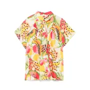 [Farm Rio] Farm Rio Fruits Paradise Shirt S WHITE/YELLOW