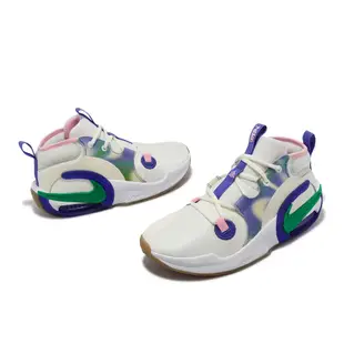 Nike 籃球鞋 Air Zoom Crossover 2 SE GS 白 紫綠 女鞋 大童鞋 FN6675-500