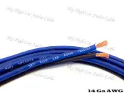200' feet TRUE 14 Gauge AWG BL/BK Speaker Wire Car Home Audio ft GA