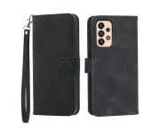 Flip Leather Wallet Case for Samsung Galaxy A33 5G - Black