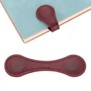 Personalized Magnetic Leather Bookmark, 26 Letters Bookmark, (Red/J)