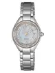 CITIZEN 星辰錶 EW2556-83Y LADY'S系列 時尚典雅光動能女錶/全銀/白蝶貝面板26mm｜樂天領券折300★全館特惠中★指定刷卡回饋10%