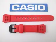 Genuine Casio Tough Solar AQ-S800W AQ-S800W-4 red resin rubber watch band strap