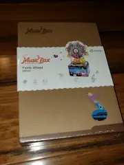 Robotime Ferris Wheel Music Box DIY Assembly Wooden Musical Education Toys Gift