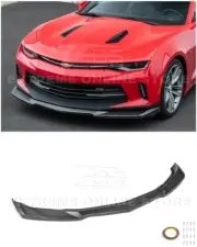 For 16-18 Camaro LT LS RS | ZL1 Style Dipped Carbon Fiber Front Lip Splitter