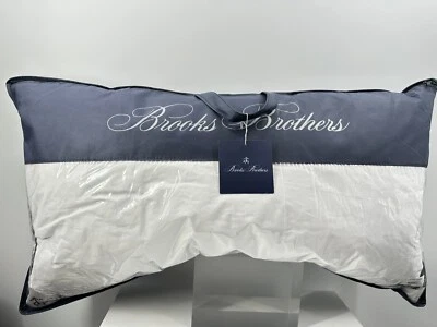 Brooks Brothers Down & Feathers King Size Bed Pillow 20”x36”