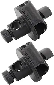 GREENADSCAPE 2pcs Adjustable Mic Arm Clamps Buckle Adapter for Handheld Microphones Rotatable Rack Holder for Studio Stage Performance Live Streaming and Music Events