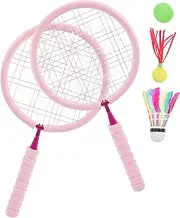 TOYANDONA Badminton Racket Lightweight Rackets with Shuttlecocks for Outdoor Fun for Aged Promotes Hand Eye Coordination and Family Play