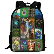 The Legend Of Zelda Backpack,3d Print Laptop Backpack Lightweight Casual Daypack Bookbag Multi-Function Travel Backpack