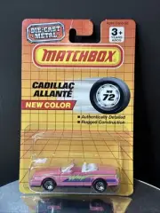 Matchbox Superfast 1990 MB #72 Pink Cadillac Allante' On Card
