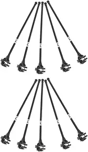 Abaodam 10pcs Durable Bike Flagpoles Lightweight Handlebar Mount for Cycling Flags Easy Installation Bicycle Flagpole Holders Practical and Stable Outdoor Accessories