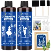 Cyanotype Kit - 17 OZ Cyanotype Solution Sensitizer Set for Sun Printing on P...