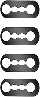 HUVNEXA 4X Car Sound Damper Door Lock Buffer, for Renault, Duster 2 Captur Kaptur Arkana Fluence Soundproof Screaks Deaf Seal Deadener car Door Shock Absorber Car Door Damping Buffer