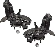 2pcs Suspension Steering Knuckle Assembly Front Left Driver and Right Passenger Center Side Steel Black for Ford Escape 2013-2019 LK143 LK144 CV6Z3K186B CV6Z3K185B