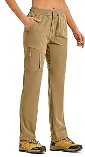 [TBMPOY] Women's Hiking Pants Water Resistant Lightweight Quick Dry Cargo Travel Fishing Work Camping Pant with 4 Pockets