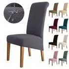 1/2/4/3 Pcs Highback Chair Cover Dining Chair Covers Elastic High Back Slipcover