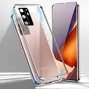 Phone Case For Samsung Galaxy S24 S23 S22 S21 Plus Ultra Note 20 Ultra S25 Ultra Magnetic Adsorption Bumper Frame Magnetic Full Body Protective Solid Colored T