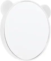 TEHAUX Rear Lens Selfie Mirror Phone Magnetic Mirror Selfie Camera Clip Vlogging Camera Clip Phone Mount Clamp Aluminum Magnet White