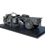 1/24 Scale Plastic German WWII R75 Panzerfaust 30 Motorcycle Model Toy For Kids