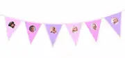 Pearhead 1st Birthday Photo Garland - Cute Baby String Party Decorations Pink