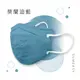 順易利-成人3D立體醫用口罩-莫蘭迪藍(一盒30入)