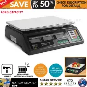 Kitchen Food Digital Platform Electronic Weight Scales 40KG LCD Black