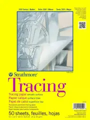 Strathmore 300 Series Tracing Paper Pad, Tape Bound, 9X12 Inches, 50 Sheets (25L