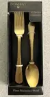 Bombay SANTORINI 12 pc Fine Stainless Steel Flatware Set 6 Tablespoons 6 Forks
