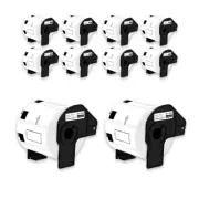 For Brother Small Barcode Labels,2.4" x 1.1",Die-Cut,QL Label Printers,800/roll