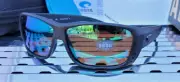New Costa del Mar CAT CAY AT 01 Sunglasses Blackout w/ Green 580G Polarized
