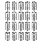 50Pcs Helical Threaded Inserts, M5-0.8x3D 304 Stainless Steel Threaded Socket
