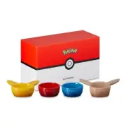 (NEW) Le Creuset x Pokemon Mini dish Pikachu Eevee Ball Plate set of 4 Japan