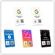Review Tap Card | Review QR Code | Contactless Review Card | NFC Tap Card | Unli
