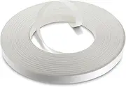 [WoodPress] 15mm Matt White Melamine Pre-Glued Veneer Edging Tape – 50m Trade Roll – Iron-On Wood Application