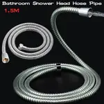 1.5M LONG STANDARD STAINLESS STEEL CHROME FLEXIBLE BATHROOM