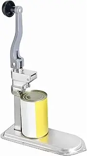 Commercial Can Opener Heavy Duty Industrial Can Opener, Manual Can Opener with Plated Steel Base, Table Mount Can Opener for Cans Up to 11” Tall