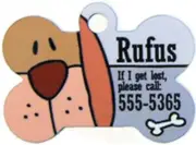Personalized Custom Pet Tag for Dog or Cat Your Choice of Bone Heart or Hydrant
