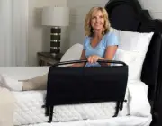 Stander 30" Safety Bed Rail with Padded Pouch Folding Bedside Safety Guard Rail