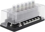 Gatuida 6 Position Breaker Overload Box 100a 12-32v Car Rv Yacht Circuit Refit Sturdy Abs Shell Waterproofed Design