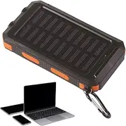 Portable Solar Charger,Multifunctional Charger | 20000mAh Wireless Fast Charging Device with Flashlight for Outdoor Camping